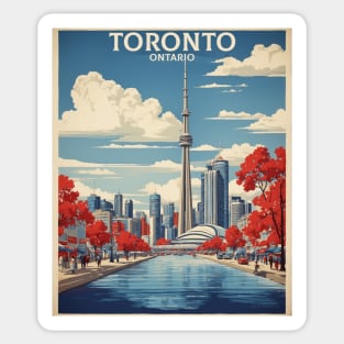 Toronto Canada Vintage Retro Tourism Sticker
